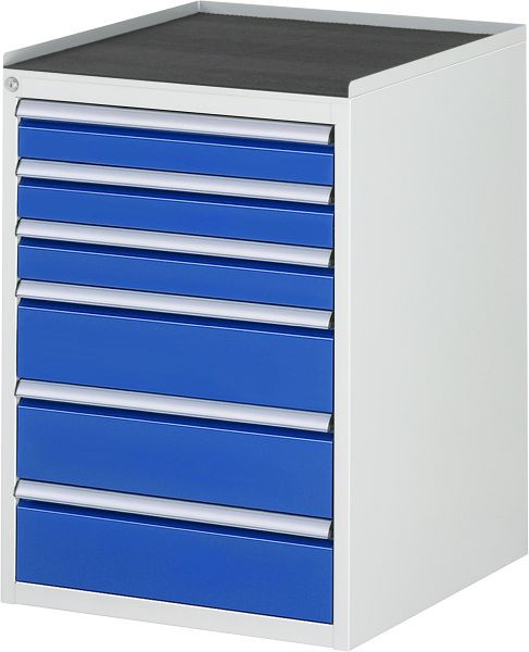 RAU ladekast serie 7000, B580xD650xH825mm, laden: 3xH90, 3xH150mm, metalen steun, 03-L5.9A-MT.11