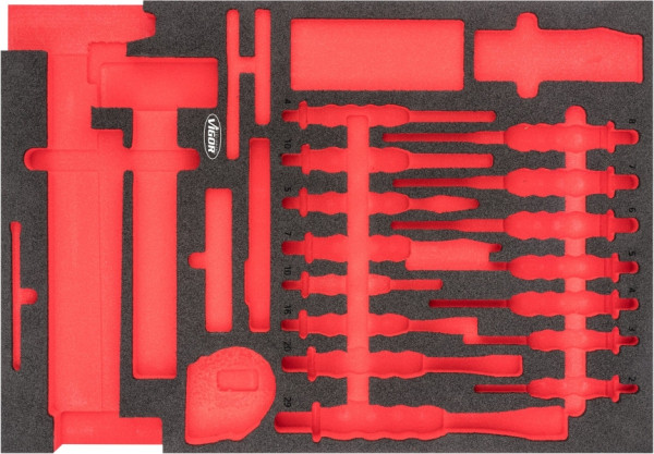 VIGOR 2-componenten zachtschuiminleg, afmetingen inzet / lademaat: L (563 x 393 x 35 mm), gebruik: V6817, V6817-L
