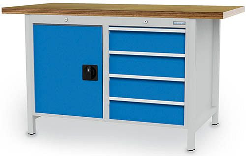 Bedrunka + Hirth box werkbank, serie 1500/500, 1500x750x859 mm, 03.14.19VA