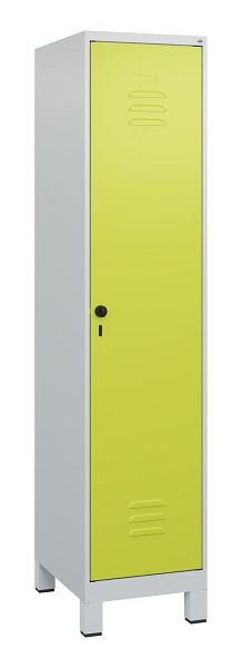 C+P luierkluis Classic PLUS met middenwand, voeten, 1800x400x500mm, 7035/0024, veiligheidsdraaigrendel, 0800107-12F S10010