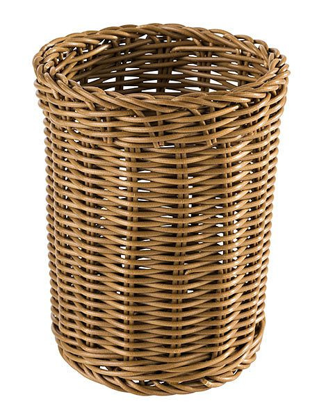 APS bestekmand -ECONOMIC-, Ø 12 cm, hoogte: 15 cm, polypropyleen, bruin, 40012