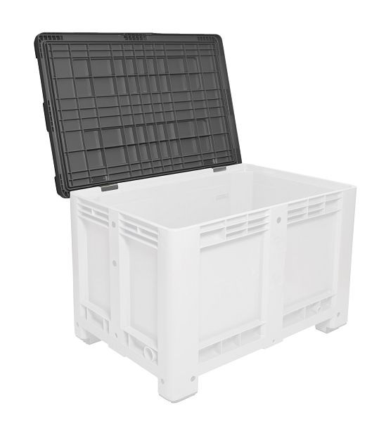 ALPHA klapdeksel zwart voor palletbox 1200x800 mm, 3330-SC