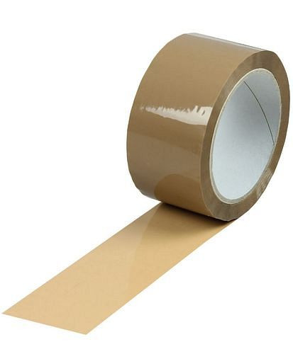 TransPak PP-plakband, stil, 50 mm breed x 66 m, dikte 48 µ, bruin, verpakking: 36 rollen, 299505