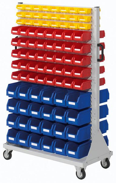 Bedrunka + Hirth trolley maat 4, 176 magazijnbakken, afmetingen in mm (BxDxH): 1000 x 500 x 1580, 06/04/3513