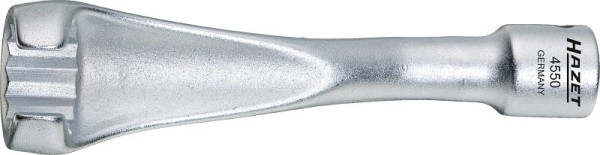 Hazet injectieleidingsleutel, hol vierkant 10 mm (3/8 inch), uitwendig dubbel zeskantprofiel, 17 mm, lengte: 115 mm, 4550