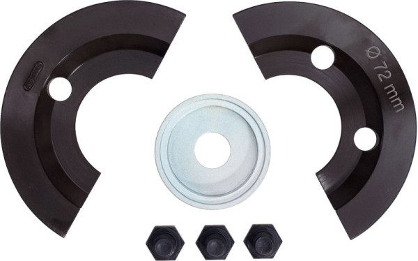 KS Tools halve schaal verlengset 6 stuks voor diameter 72 mm, 150.2143