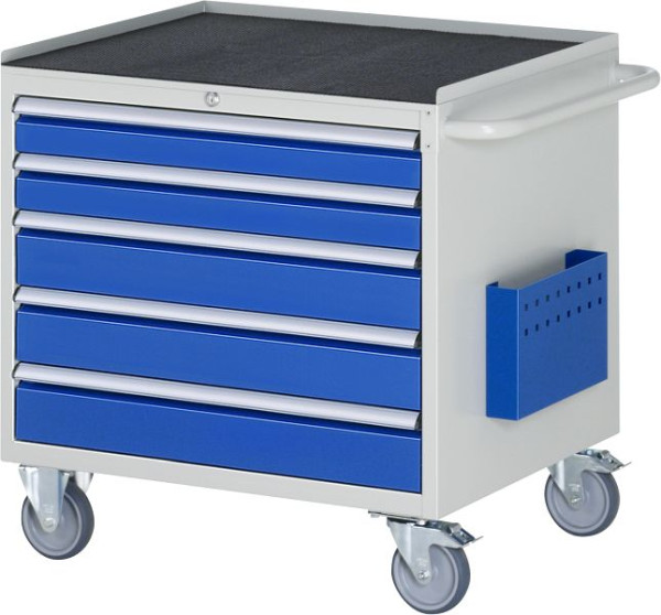 RAU montagewagen serie 7000, B770 x D650 x H795 mm, metalen onderstel, laden: 2xH90, 3xH120 mm, 15-XL3.20A-MT.11
