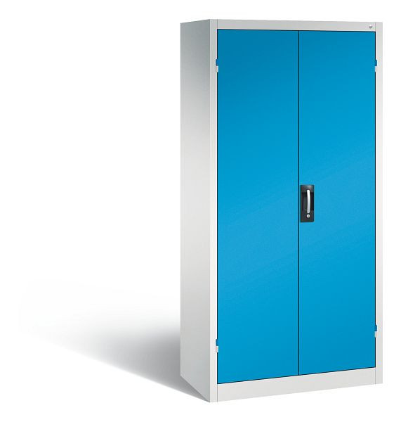 C+P accu laadkast serie 89, H1950xW930xD500mm, kleur: lichtgrijs/lichtblauw, verzonken handgreep, 8921-05E3 S10002