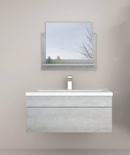 HOME DELUXE badkamermeubel WANGEROOGE BIG - S grijs, 31611