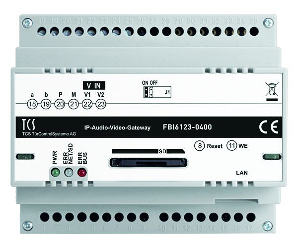TCS IP-gateway BASIC 2.0 voor maximaal 5 oproepbestemmingen in het IP-netwerk, FBI6123-0400