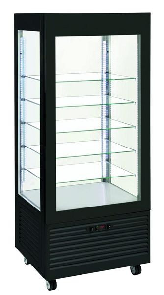 ROLLERGRILL koel- en vriesvitrine Panorama RDB 800, met 5 glazen planken 665x455 mm, RDB800