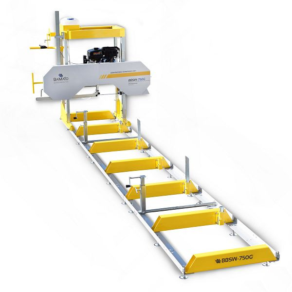 BAMATO houtlintzaag BBSW-750G met benzinemotor en elektrische start, BBSW-750G