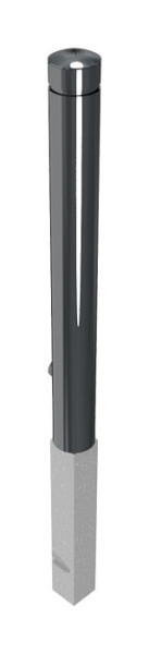 Schake aluminium tuinpaal Ø 100 mm, afneembaar, met driehoekslot volgens DIN 3223, zelfvergrendelend slot, 40101FB