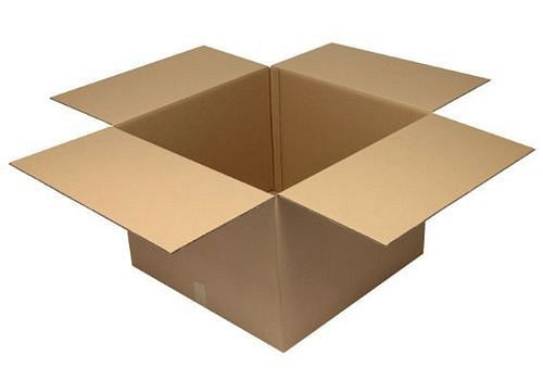 TransPak golfkartonnen vouwdoos 2-wandig, binnenafmetingen 700 x 700 x 500 mm, kwaliteit 2.30BC, VE 10, 299407