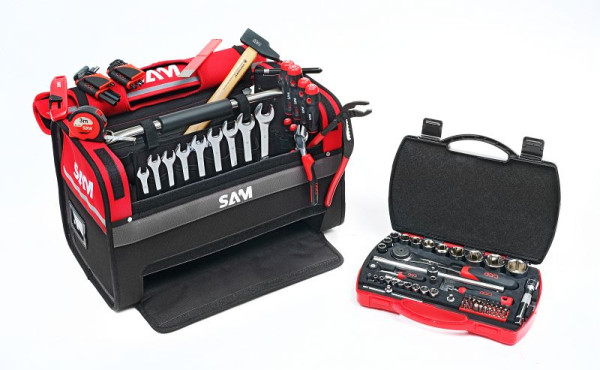 SAM textielwagen 39 L met 100 servicegereedschappen, CP-100-BAG1N