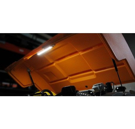 Cemo klapdeksel oranje, met gasdrukveer en montagetoebehoren voor Cube dieseltank 5000 liter, 11095