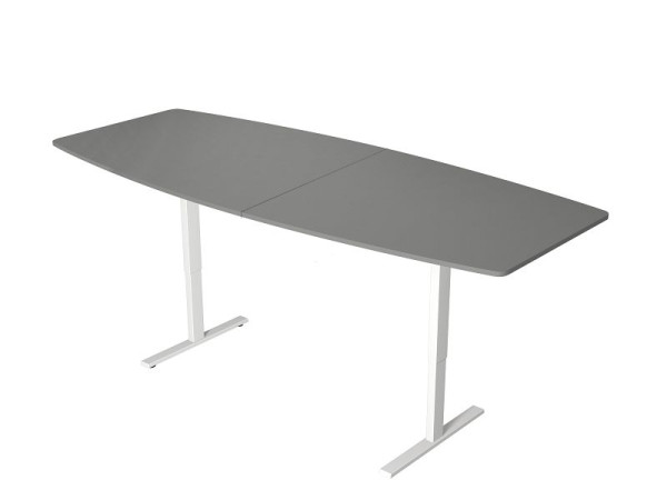 Kerkmann vergadertafel, Move 3, B 2500 x D 1050 mm, elektrisch in hoogte verstelbaar van 720-1200 mm, grafiet, 10306112
