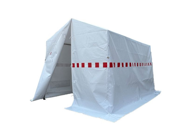 Schake werktent, middenhoogte: 2100 mm, zijhoogte: 1650 mm, kleur: wit, bodemmaat: 2000 x 2000 mm, 542020A