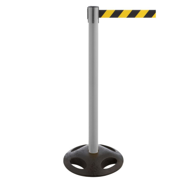Stein HGS HGS personengeleidingssysteem -P-Line Utility-, antraciet, zwart/geel diagonaal (gearceerd), met veiligheidsslot (zelfontgrendelend), 12828a-1703