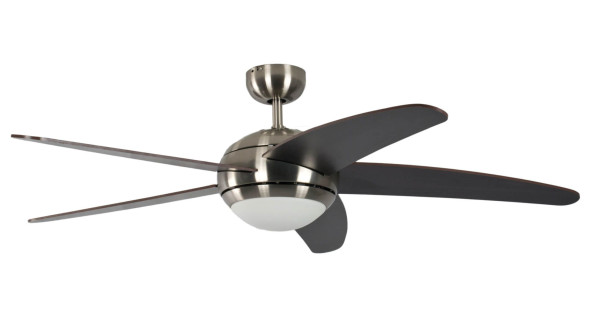 Pepeo Deckenventilator Melton Nickel / Wenge 132 cm mit Beleuchtung und Fernbedienung, 13432010131v1