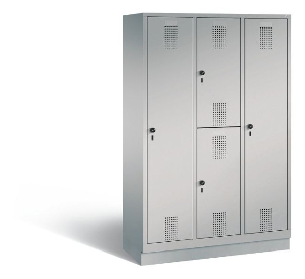 C+P cijferslot Evolo, H1800xB1200xD500mm, kleur: wit aluminium, 48620-32 S10043
