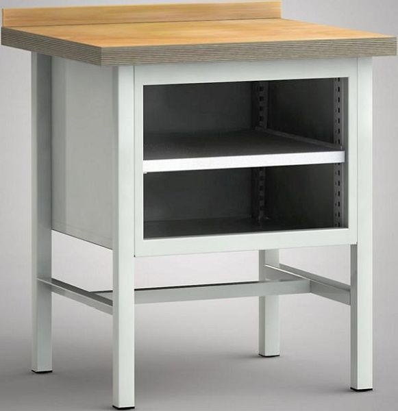 KLW standaard werkbank - 1500 x 700 x 840 mm L x D x H, WS058N-0750M40-X7024