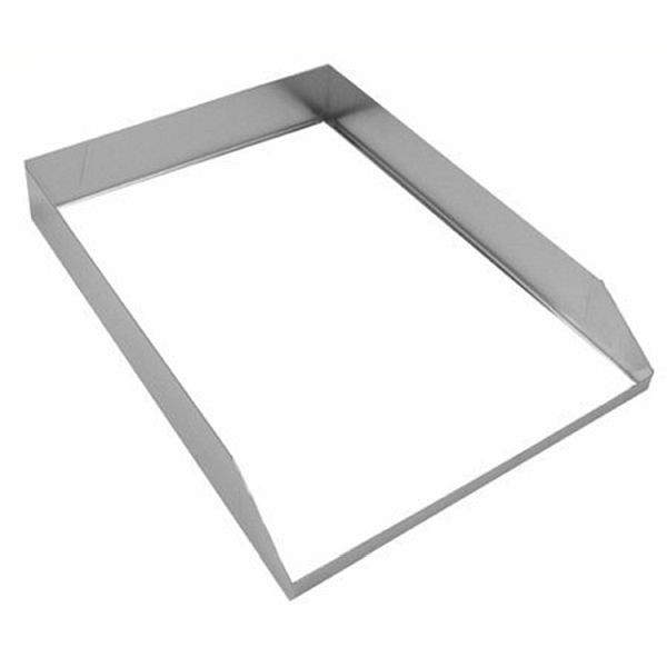 Gastro-Inox spatscherm voor grillplaat 40cm breed, 160.541
