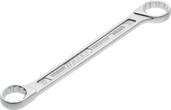 Hazet dubbele ringsleutel, buiten dubbel zeskant tractieprofiel, 27x32 mm, 610N-27X32