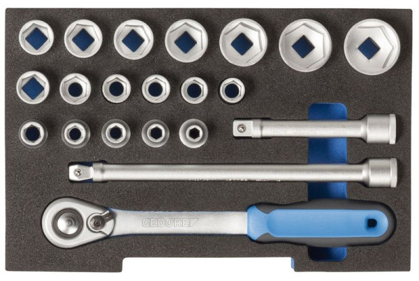 GEDORE dopsleutelset 1/2", 1/2 L-BOXX, 2836009
