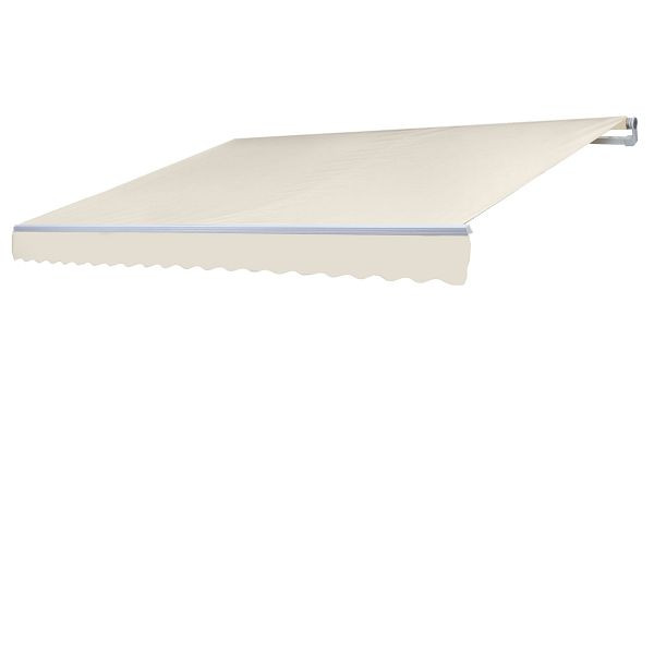 Mendler vervangingshoes voor luifel T791, knikarm luifel vervangingshoes zonwering, 4,5x3m, polyester creme, 77447