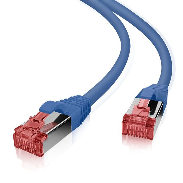 Helos patchkabel S/FTP Cat 6 blauw 7,5m, 117989