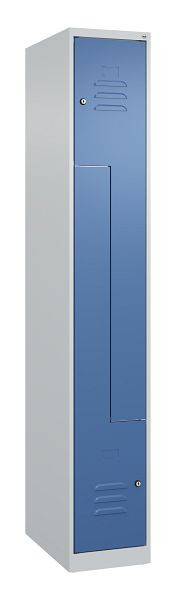 C+P Z-Spind Classic PLUS, 2 Abteile, 1850x300x500mm, 7035/5023, Zylinderschlösser, 080003-102 S10006