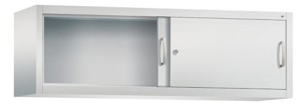 C+P bovenkast Acurado, H500xB1600xD400mm, kleur: lichtgrijs, beugelgreep, 1 niveau, 2144-00 S10035