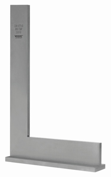 Vogel Germany instelhoek DIN 875, GG 0, 150 x 100 mm, met aanslag, RVS, 310103