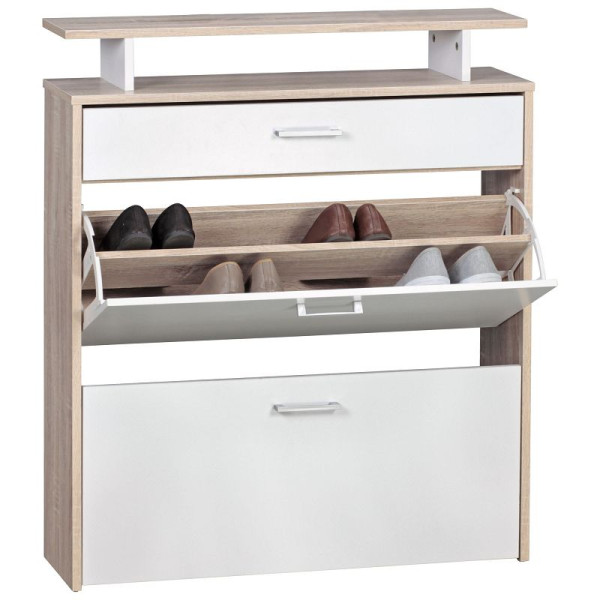 Wohnling schoenkantelaar hout 80x95x24 cm Modern Sonoma eiken, WL1.794