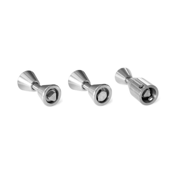 Stein HGS HGS vervangingsklemconus voor 3p-techniek, zeskantklemconus, bestaande uit zeskantschroef M12, klemconus N1 en klemconus N2 met binnendraad, 25209