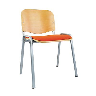 Lüllmann kantinestoel, 470/795 x 530 x 415 mm, rood, 225463