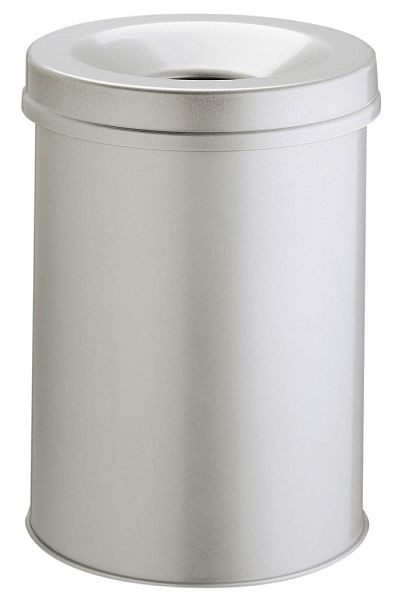 DURABLE prullenbak Safe rond 15, grijs, 330510