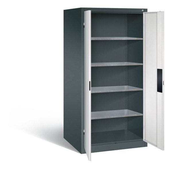 C+P gereedschapskast Acurado, H1950xW930xD800mm, kleur: antracietgrijs/lichtgrijs, verzonken handgreep, 8924-052 S10125
