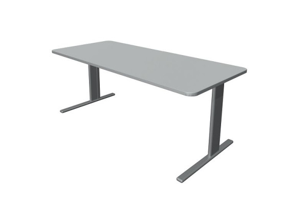 Kerkmann bureau Unic B 1800 x D 800 x H 750 mm, lichtgrijs, 11333911