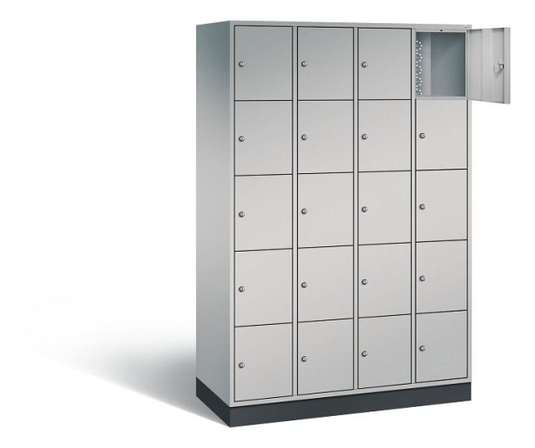 C+P lockerkast Intro, H1950xB1220xD490mm, kleur: wit aluminium, 8570-401 S10101