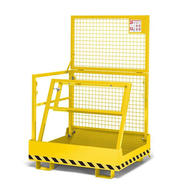 RR Industrietechnik Arbeitskorb, RAK-Compact, RAL 1023 verkehrsgelb, 120000101