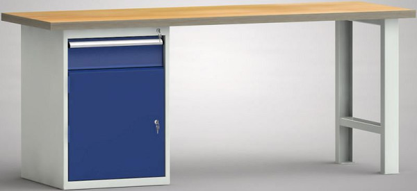 KLW standaard werkbank - 2000 x 700 x 840 mm L x D x H, WS515N-2000M40-E7022