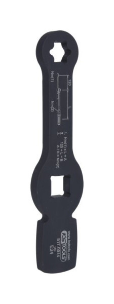KS Tools 3/4" slag Torx E-sleutel met 2 slagvlakken, E24, 517.0914