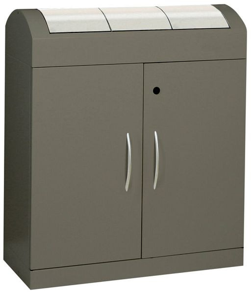 stumpf afvalscheiding TD 3-aspect plus, zachte mokka / roestvrij staal, verzinkte binnenemmer, 3x45 liter, 5602008