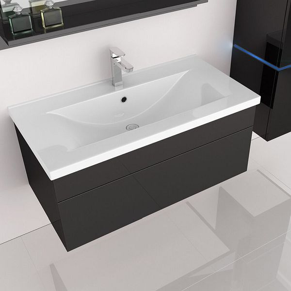 HOME DELUXE badkamermeubel WANGEROOGE BIG - L zwart, 9920