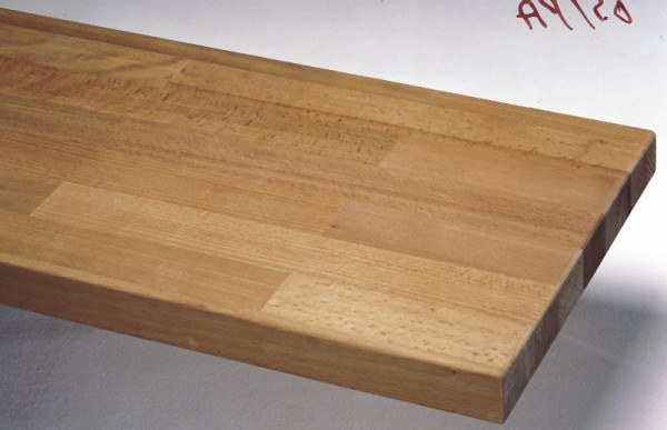 KLW-parketplaat van gedempt massief beuken, plaatafmetingen: 2000 x 700 x 40 mm B x D x S, 05 / PA40-2000-700