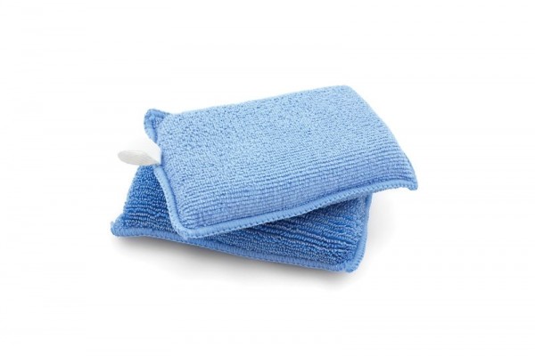 De Witte DUO spons blauw 14 x 9 cm, VE: zak van 10 stuks, 460.300.110