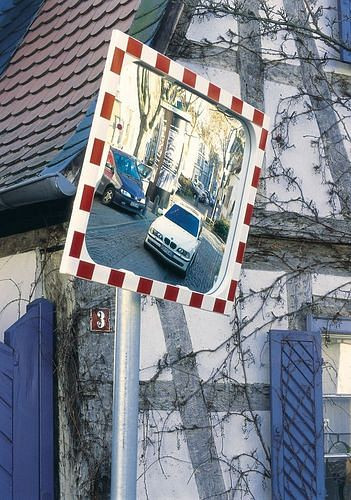 Moravia verkeersspiegel Diamond-2, 600 x 800 mm, compleet met verwarming en houder, 311130