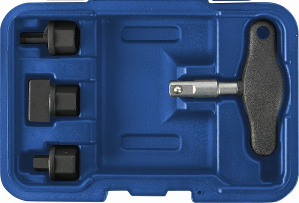 Kunzer speciale sleutelset voor olieaftappluggen, 4-delig, 7OLS04